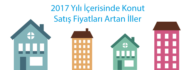 2017 Yılı İçerisinde Konut Satış Fiyatları Artan İller